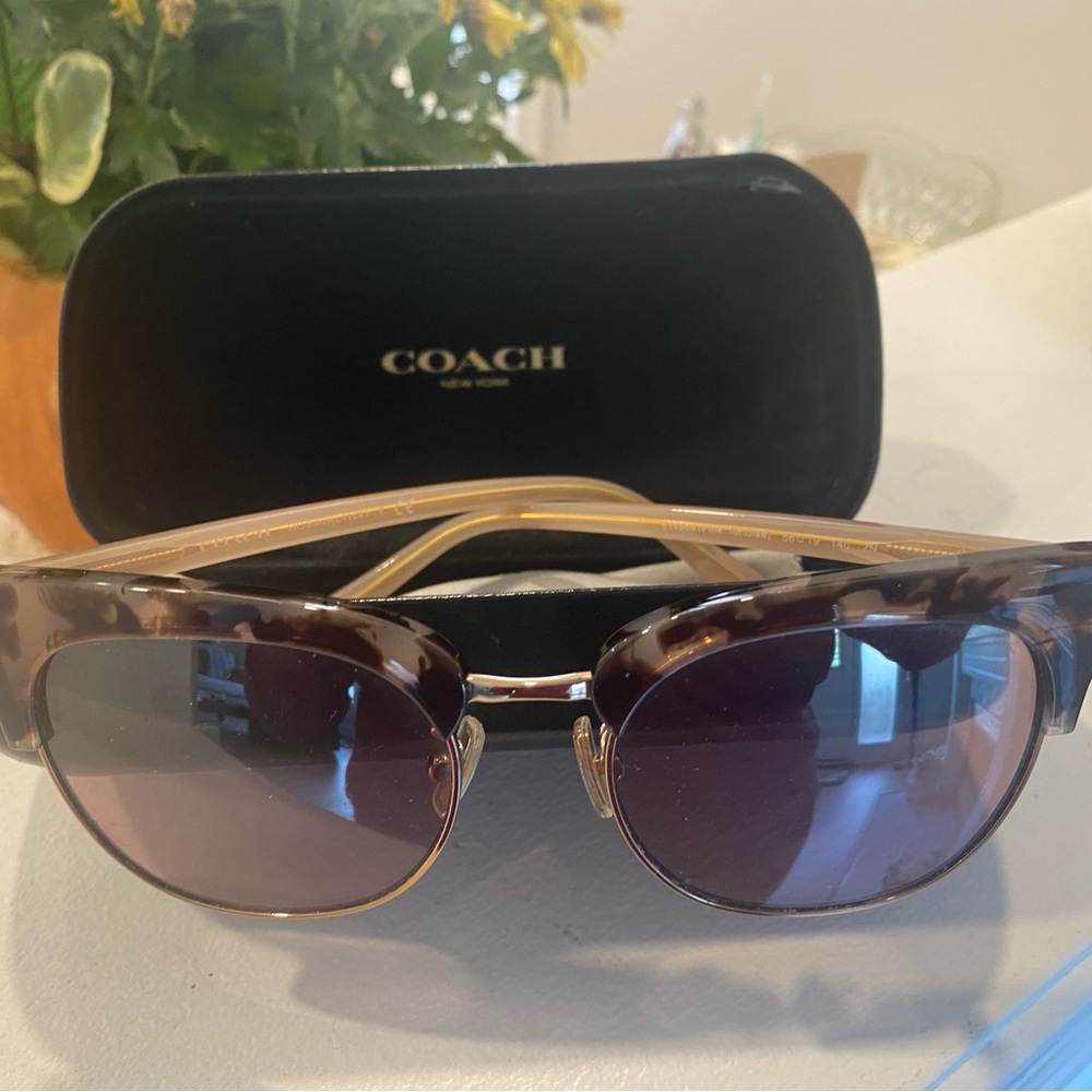 Coach Brown Tortoise Sunglasses